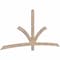 Ekena Millwork Davenport Smooth Timber Gable Bracket, Douglas Fir, 96"W x 44"H x 1 1/2"D x 3 1/2"F, 11/12 Pitch GBW096X44X0204DAV00SDF - alternate 4